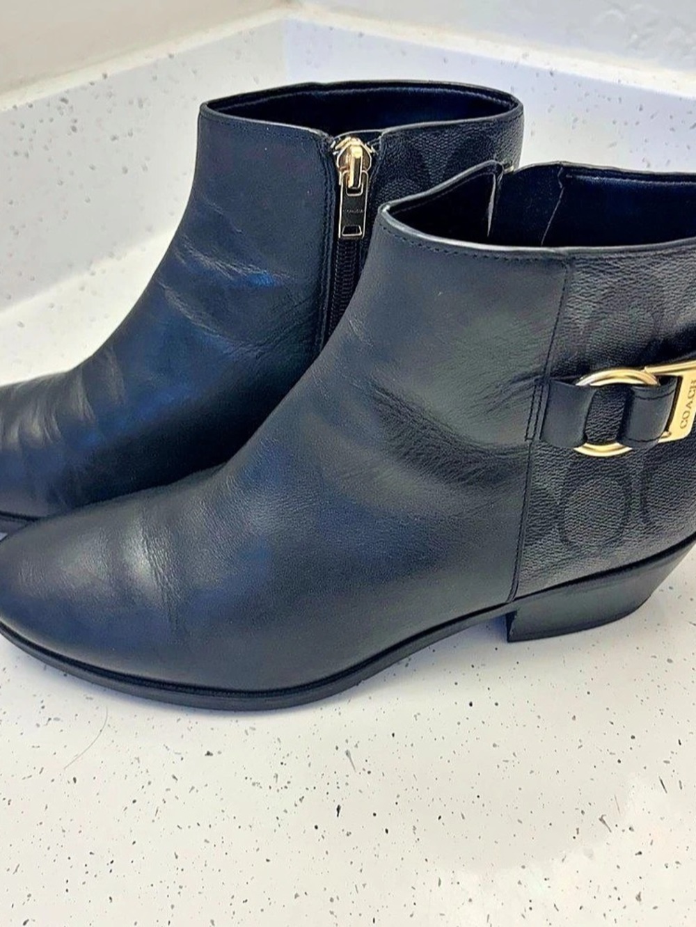 Coach Black Ankle Boots US 7B